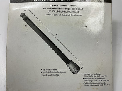 Gearwrench 80574  7 Piece 3/8'' Drive Long Ball End Hex Bit SAE Socket Set