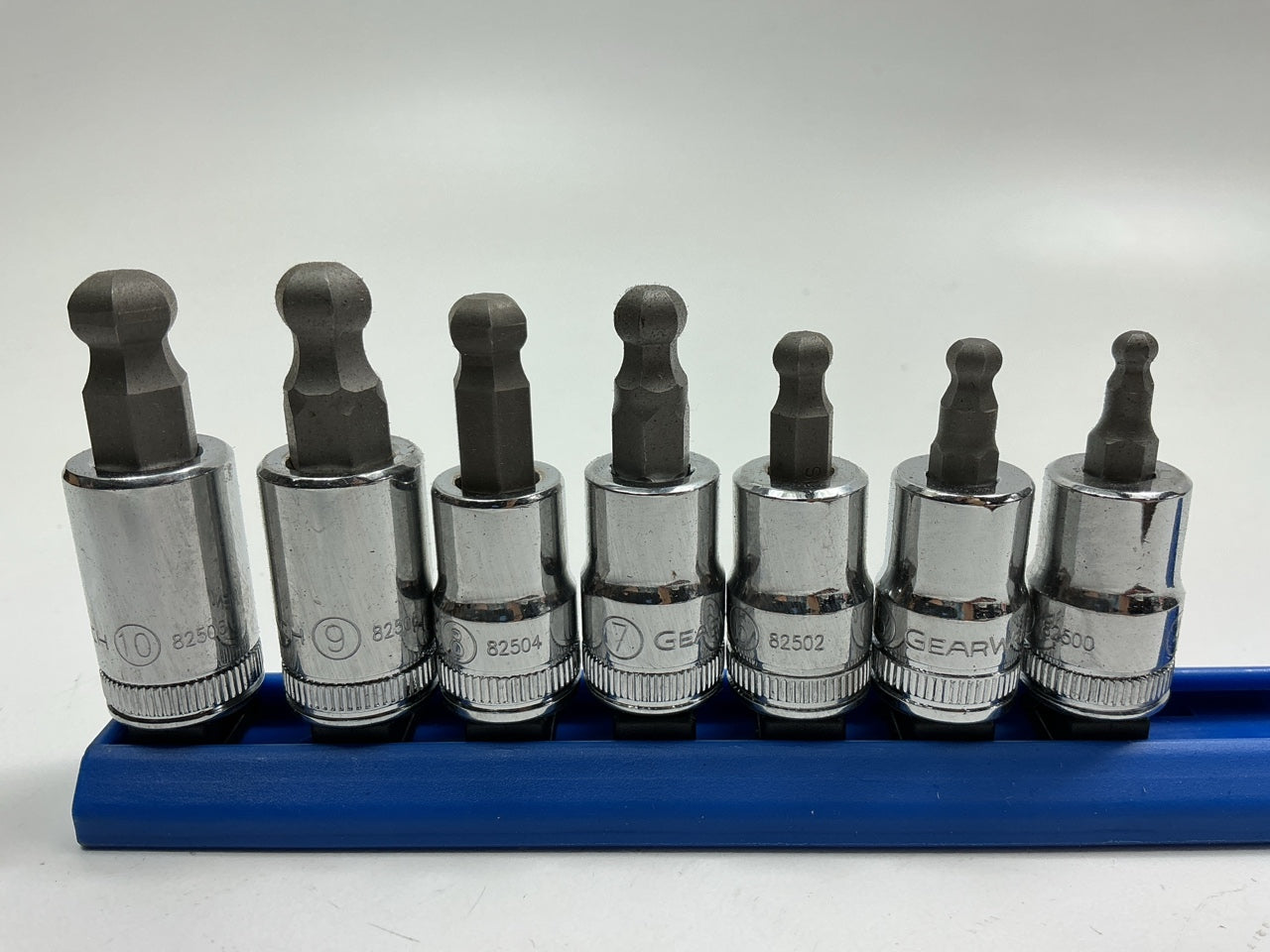 Gearwrench 80587 7 Piece 3/8'' Drive Ball End Hex Bit Metric Socket Set