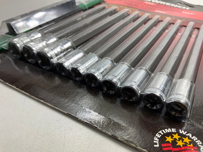 GEARWRENCH 80588D 10 Piece 1/4'' And 3/8'' Drive Long Torx Bit Socket Set