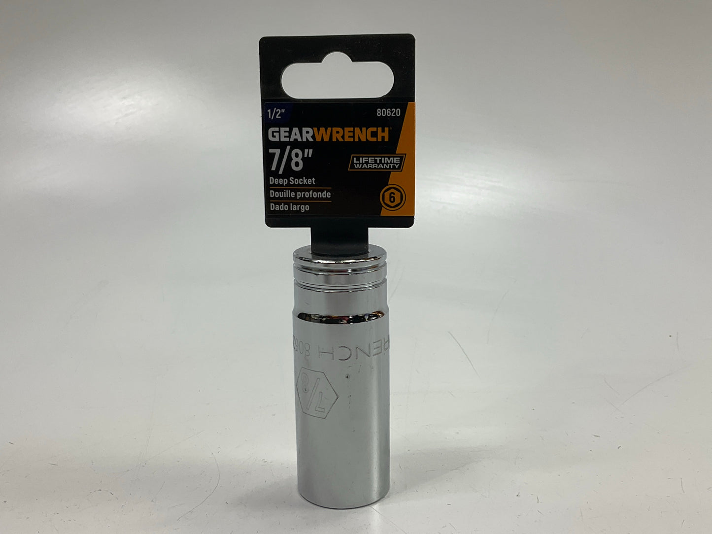 Gearwrench 80620 - 7/8'' Socket, 1/2'' Drive, 6 Point Deep Socket