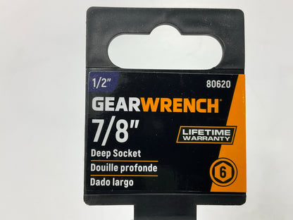Gearwrench 80620 - 7/8'' Socket, 1/2'' Drive, 6 Point Deep Socket