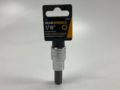 Gearwrench 80653 1/2'' Drive Hex Bit SAE Socket 7/16''