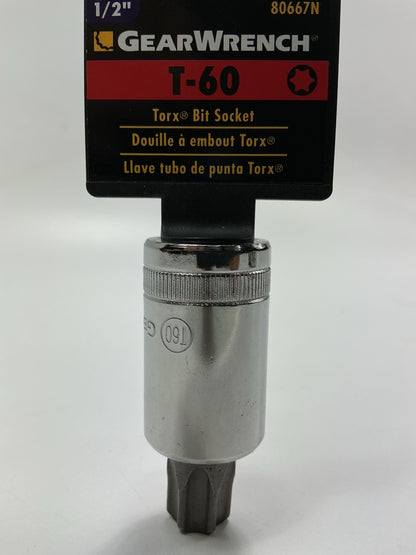 Gearwrench 80667 1/2'' Drive Torx Bit Socket T60