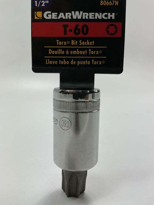 Gearwrench 80667 1/2'' Drive Torx Bit Socket T60