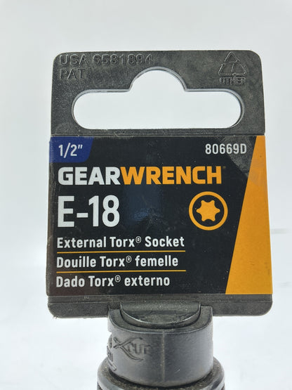 Gearwrench 80669D 1/2'' Drive External Torx Socket