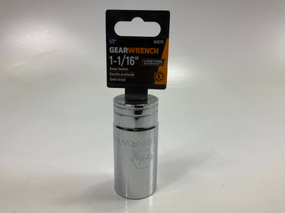 Gearwrench 80675 1/2'' Drive 6 Point Deep SAE Socket 1-1/16''