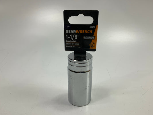 Gearwrench 80676 1/2'' Drive 6 Point Deep SAE Socket 1-1/8''