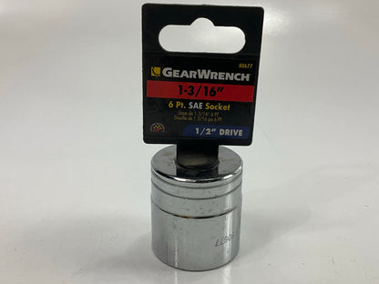 Gearwrench 80677 1/2'' Drive 6 Point Standard SAE Socket 1-3/16''