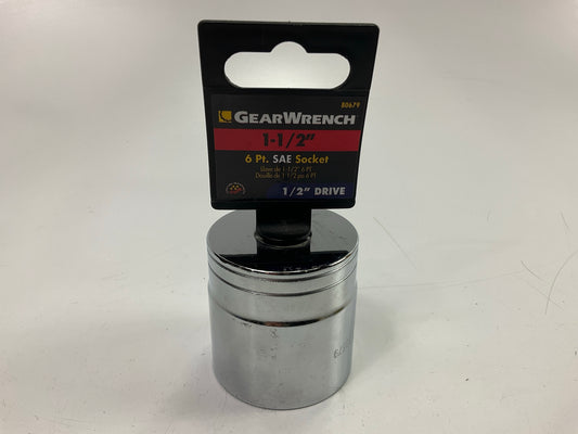 Gearwrench 80679 1/2'' Drive 6 Point Standard SAE Socket 1-1/2''