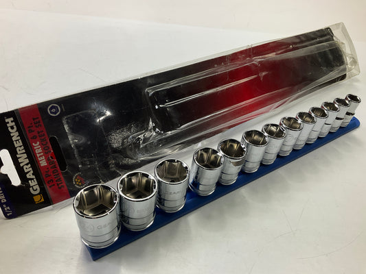 OPENED Gearwrench 80702 13 Piece 1/2'' Drive 6 Point Metric Socket Set 12mm-24mm