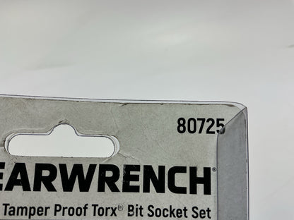 Gearwrench 80725 - 1/4'' 3/8'' 1/2'' Torx Tamper-Proof Bit Socket Set - 13 Pc