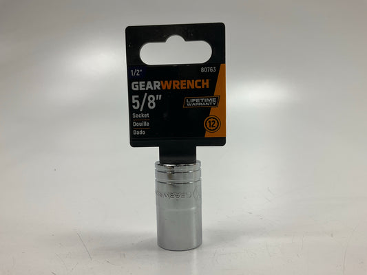 GearWrench 80763 Standard SAE 12 Point Socket 1/2'' Drive - Size 5/8''