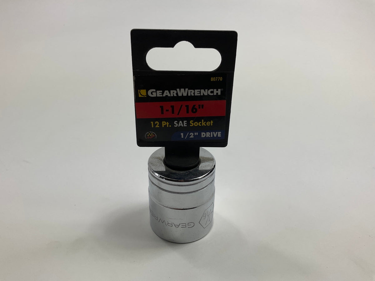 Gearwrench 80770 1/2'' Drive 12-point Socket 1-1/16''