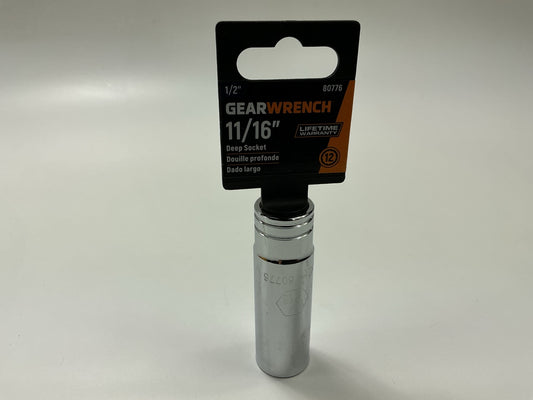 Gearwrench 80776 1/2'' Drive 12 Point Deep SAE Socket 11/16''