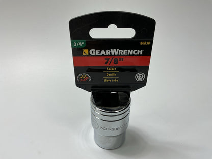 Gearwrench 80830 - 3/4'' Drive 7/8'' , 12 Pt. Standard Socket SAE