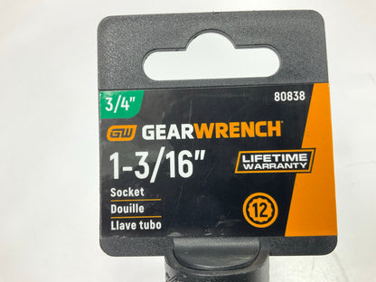 Gearwrench 80838 3/4'' Drive 12 Point Standard SAE Socket 1-3/16''