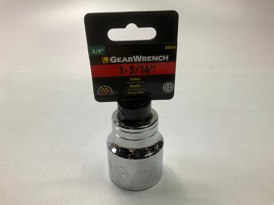 Gearwrench 80840 3/4'' Drive 1-5/16'' Socket, 12 Point