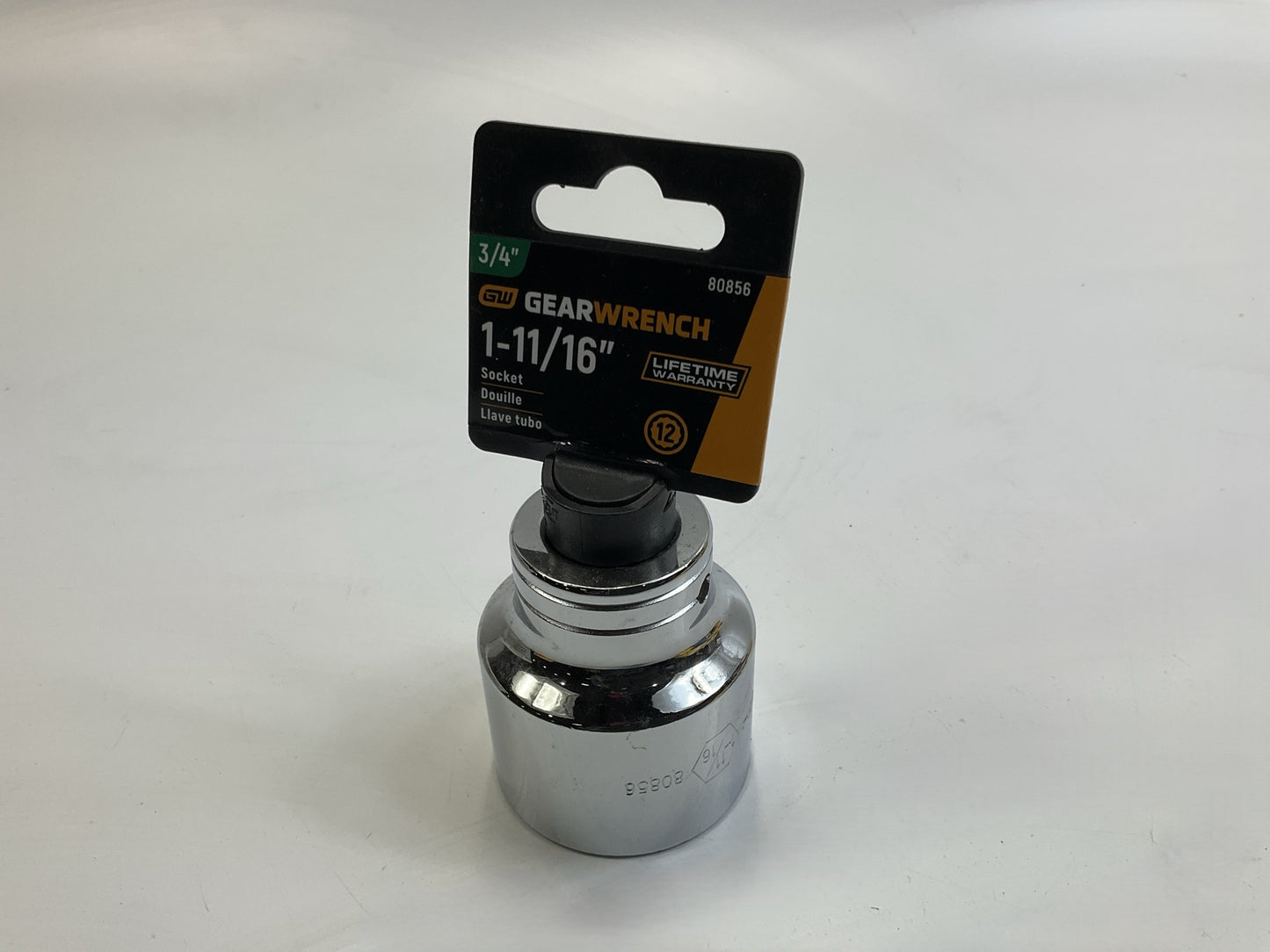 Gearwrench 80856 3/4'' Drive, 12pt SAE Socket 1-11/16''