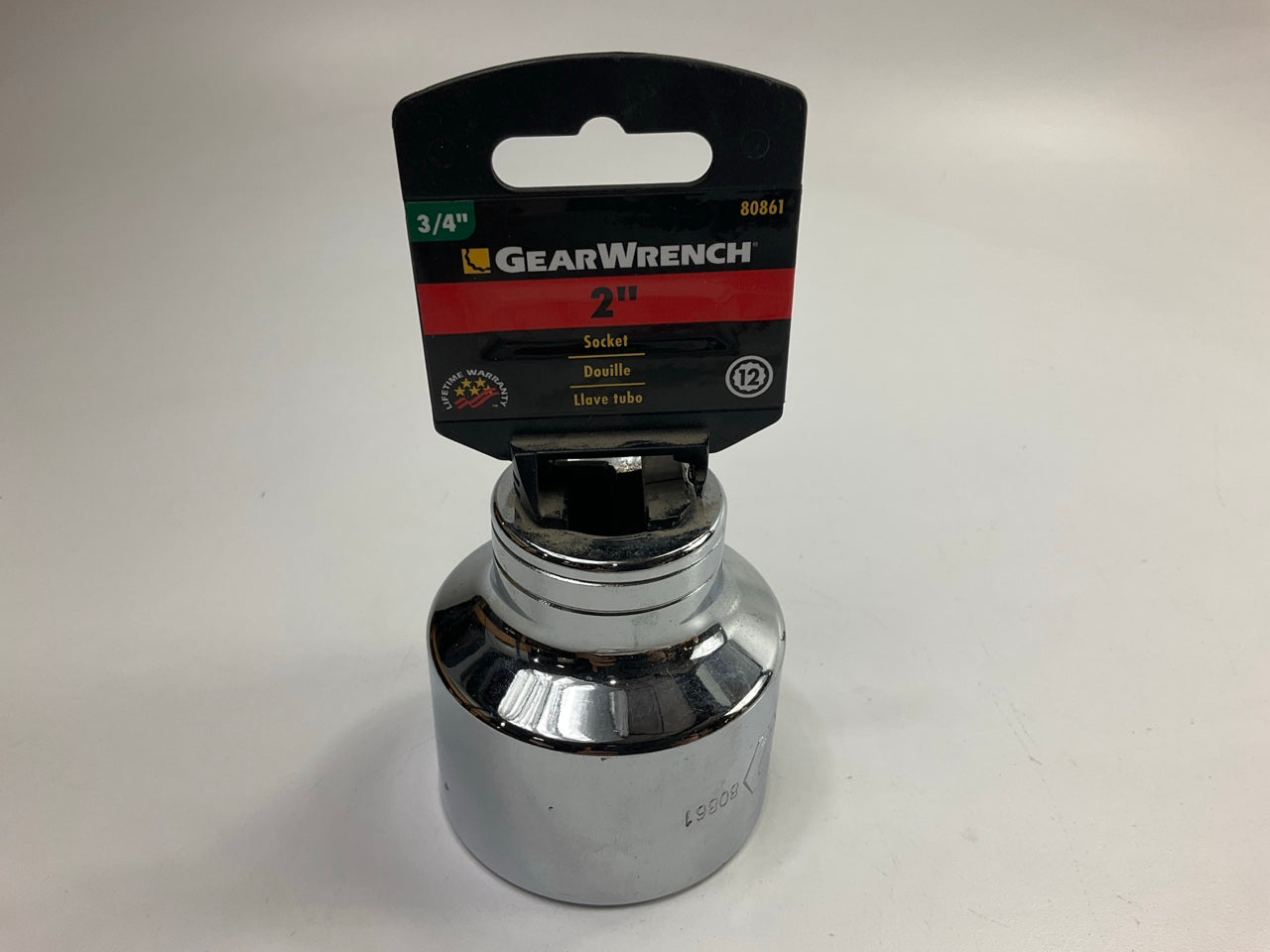 GearWrench 80861 3/4'' Drive 2'' Socket, 12 Point