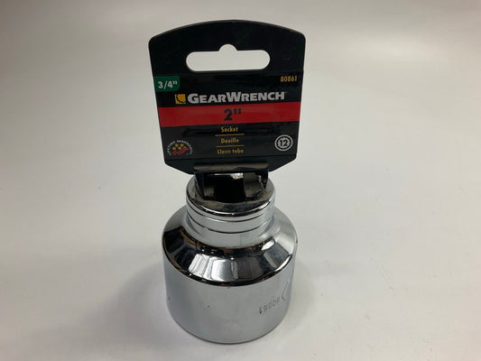 GearWrench 80861 3/4'' Drive 2'' Socket, 12 Point