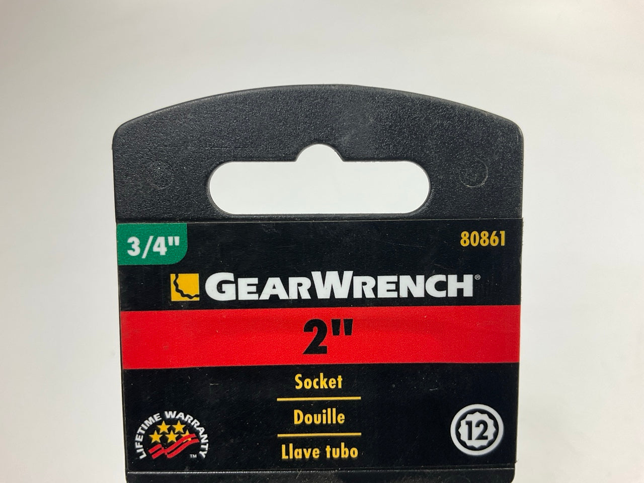 GearWrench 80861 3/4'' Drive 2'' Socket, 12 Point