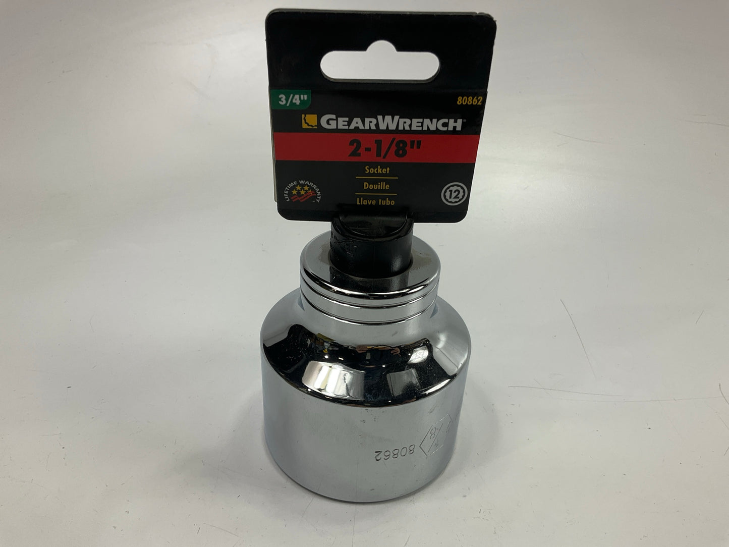 Gearwrench 80862 3/4'' Drive 12 Point Standard SAE Socket 2-1/8''
