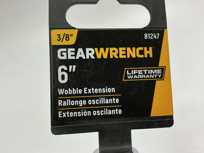 Gearwrench 81247 3/8'' Drive Wobble Extension 6''