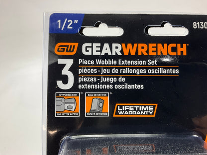 Gearwrench 81301 3 Piece 1/2'' Drive Wobble Extension Set 5'', 10'' & 15''