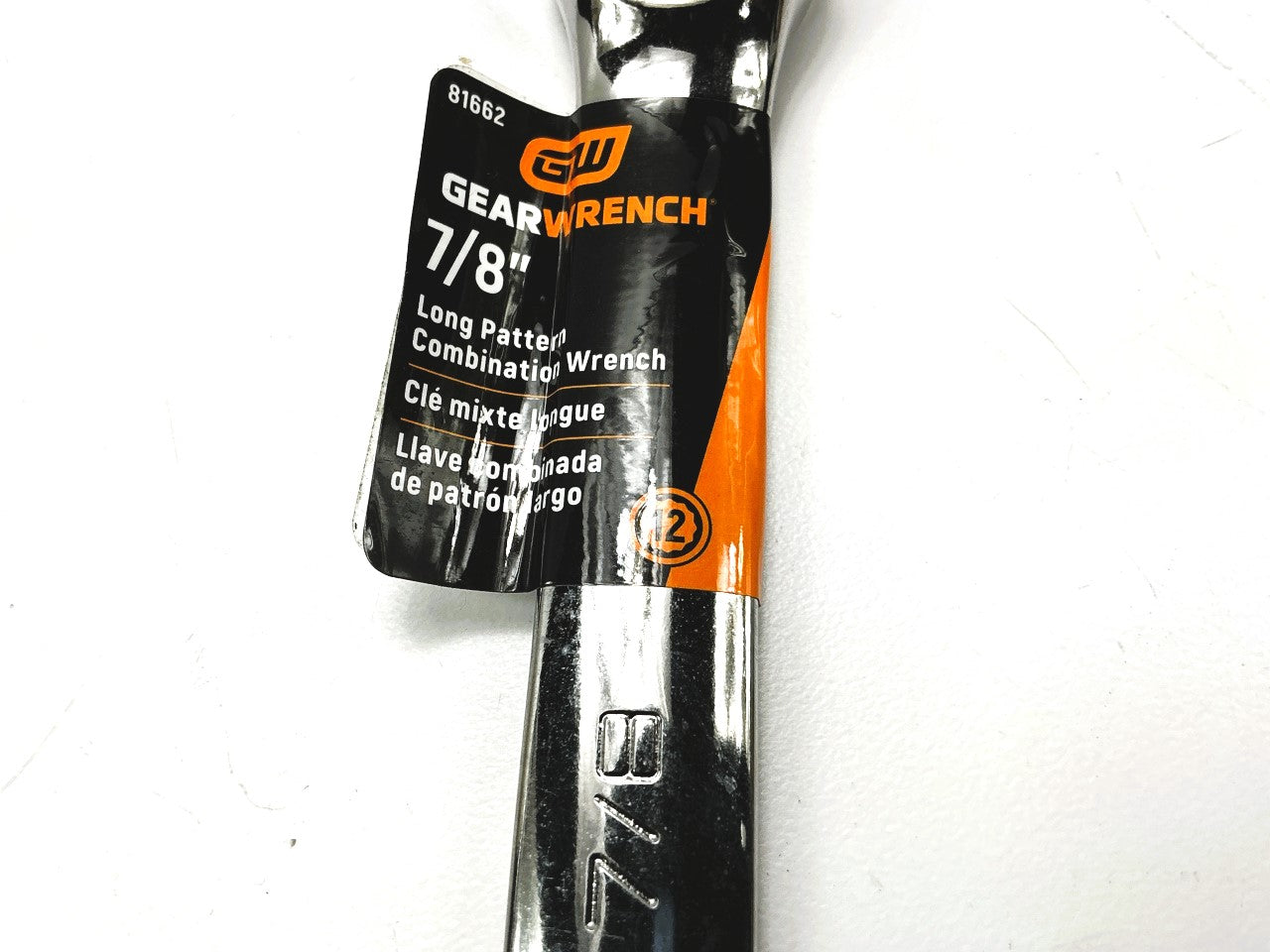 Gearwrench 81662 7/8'' 12 Point Long Pattern Combination Wrench