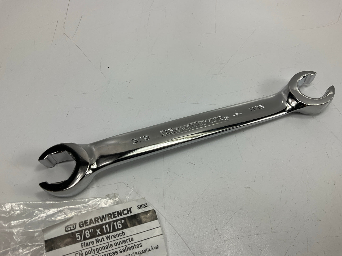 Gearwrench 81683 5/8'' X 11/16'' Flare Nut Wrench