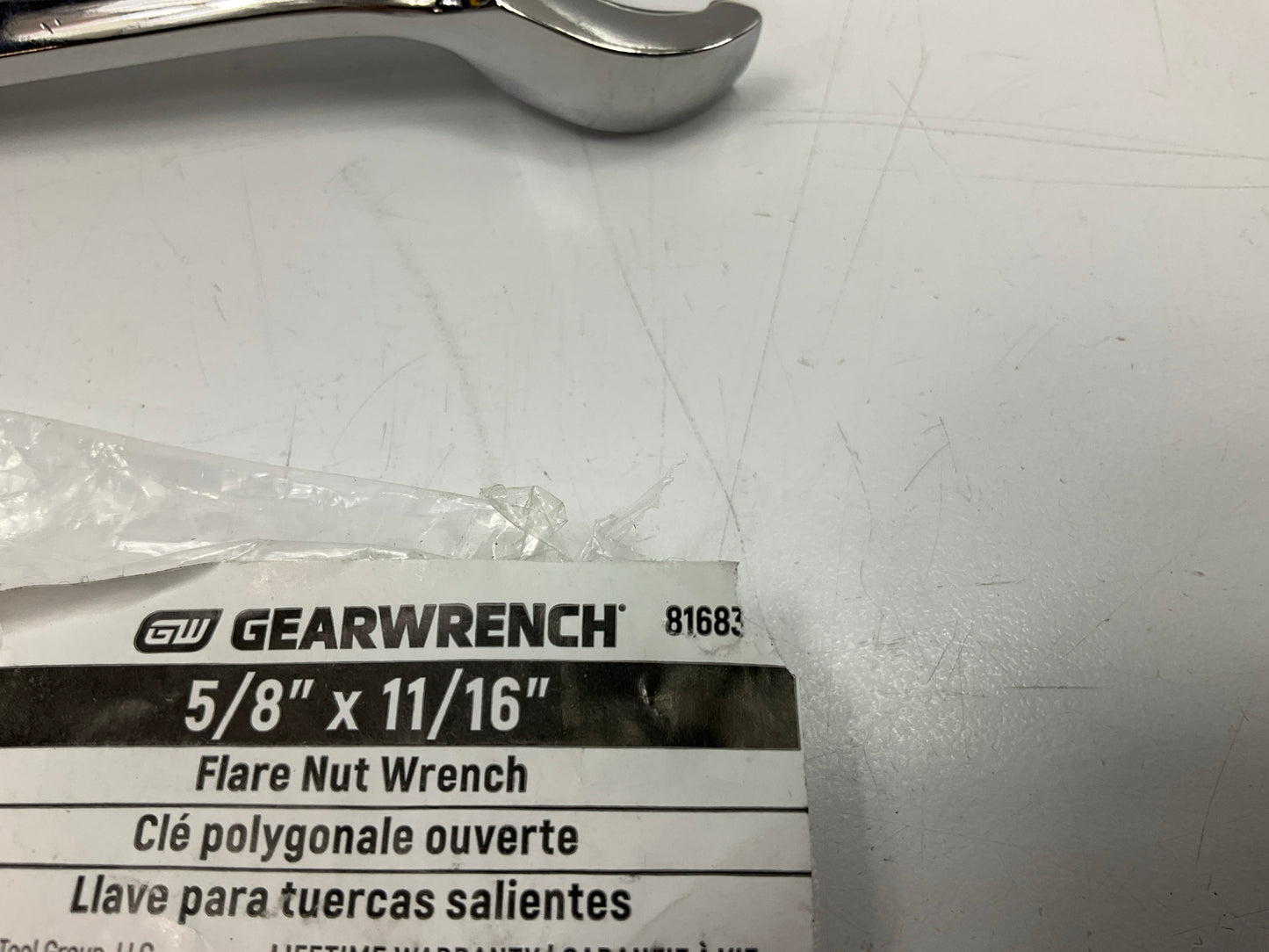 Gearwrench 81683 5/8'' X 11/16'' Flare Nut Wrench