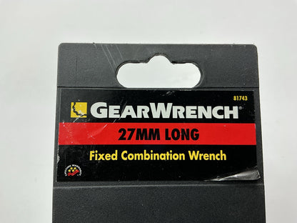 Gearwrench 81743 27mm 12 Point Long Pattern Combination Wrench