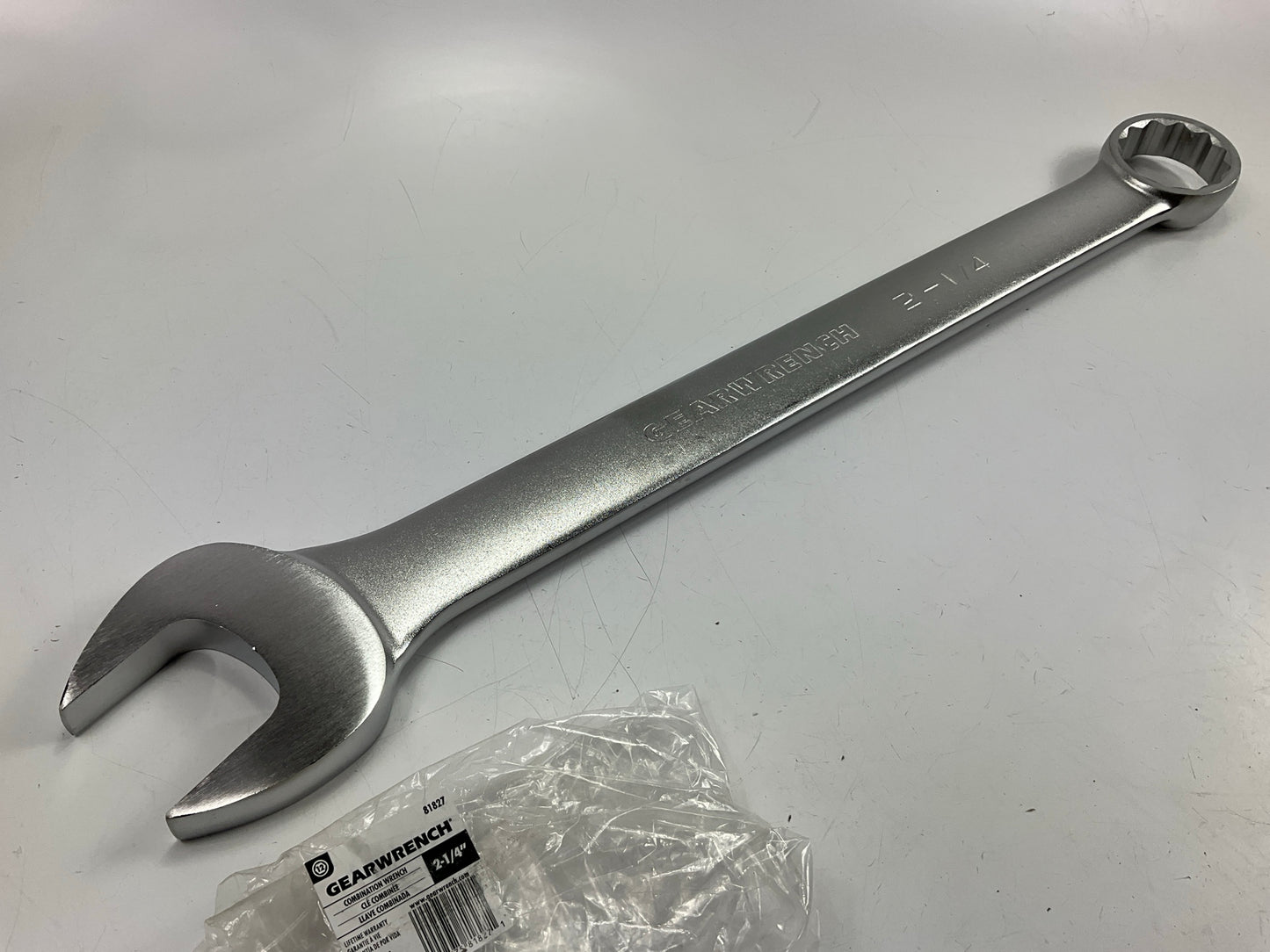 Gearwrench 81827 2-1/4'' 12 Point Long Pattern Satin Combination Wrench