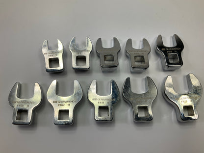 Gearwrench 81909 10 Piece 3/8'' Drive Crowfoot Metric Wrench Set