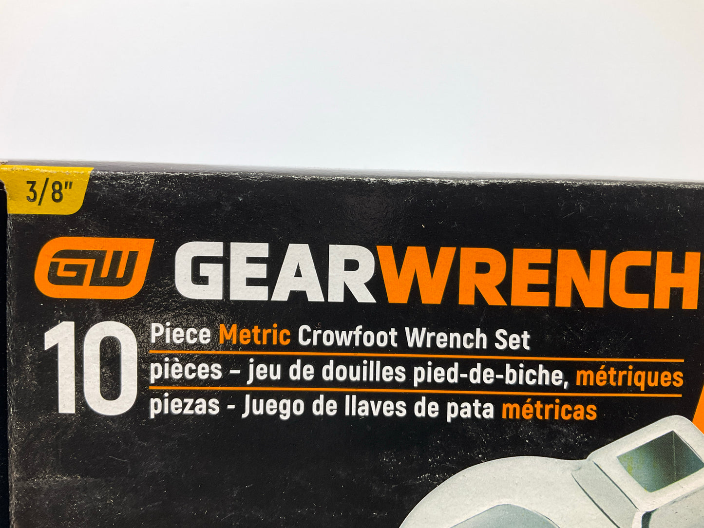 Gearwrench 81909 10 Piece 3/8'' Drive Crowfoot Metric Wrench Set