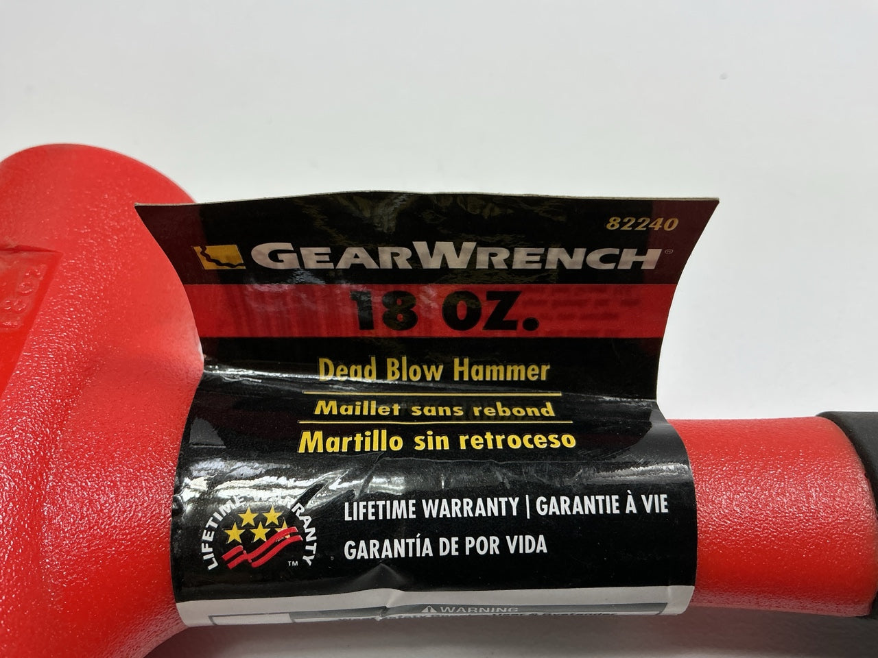 Gearwrench 82240 18 Oz. Dead Blow Hammer With Polyurethane Head