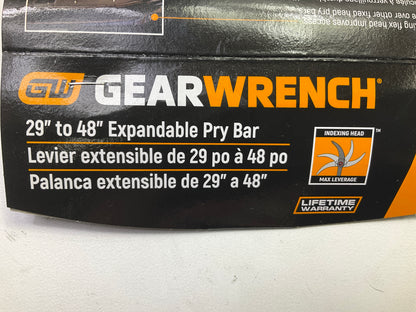 Gearwrench 82248 29'' To 48'' Expandable Pry Bar