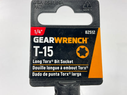 Gearwrench 82512 1/4'' Drive Long Torx Bit Socket T15