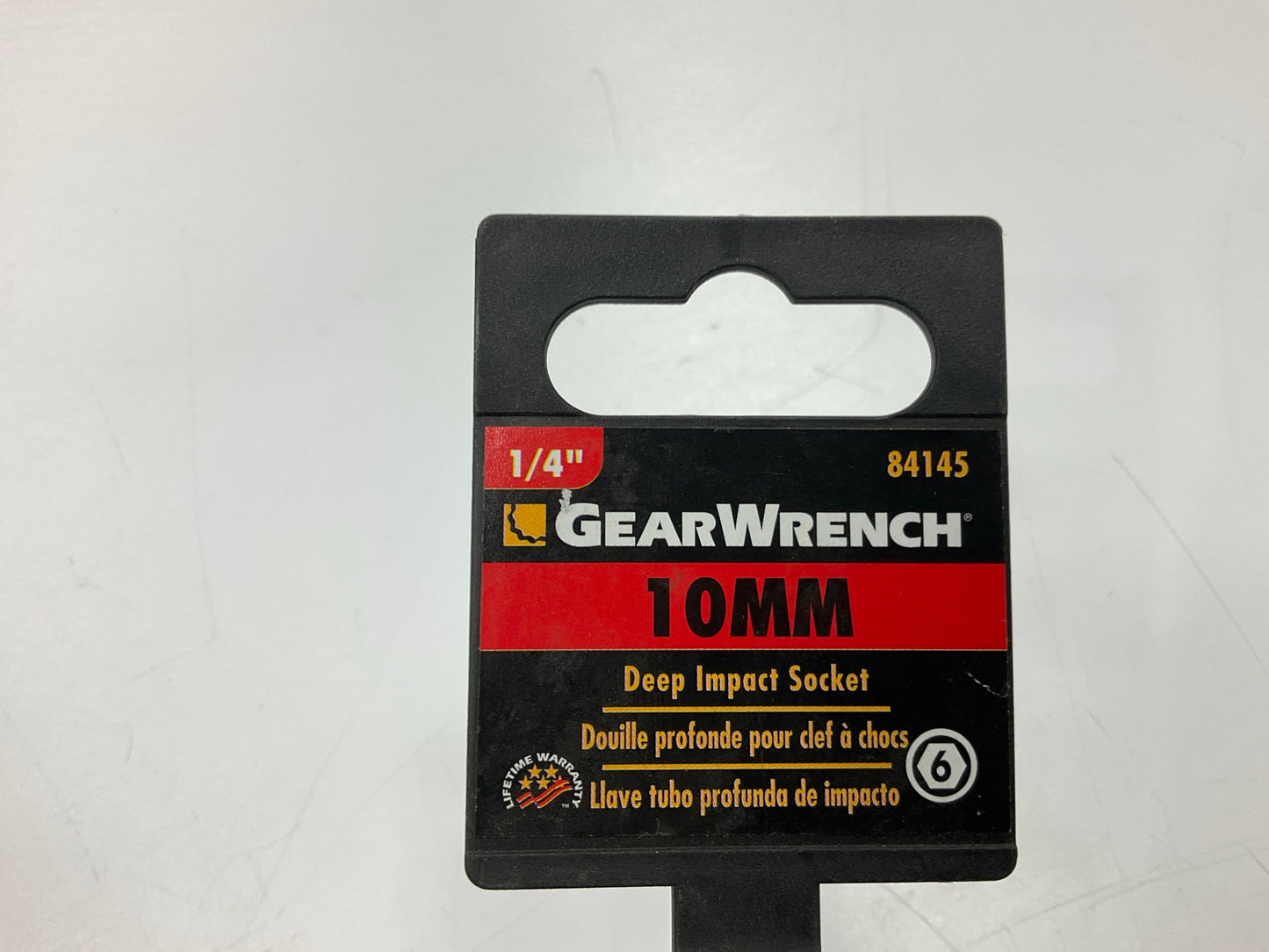 Gearwrench 84145 - 1/4'' Drive 6 Point Deep Impact Metric Socket 10mm