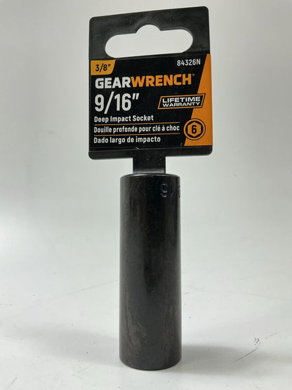 Gearwrench 84326N 3/8''drive, 6 Point, 9/16'' Deep Impact SAE Socket