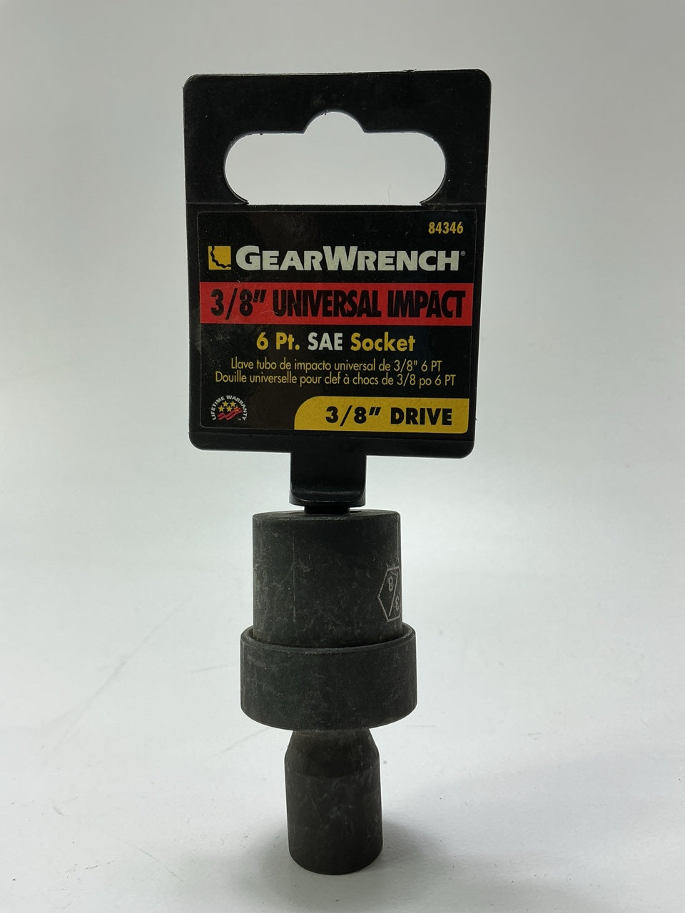 Gearwrench 84346 3/8'' 6-Point Universal Impact Socket
