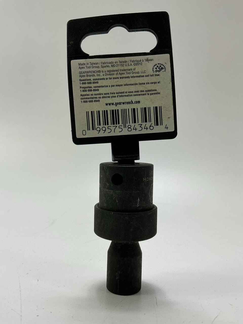 Gearwrench 84346 3/8'' 6-Point Universal Impact Socket