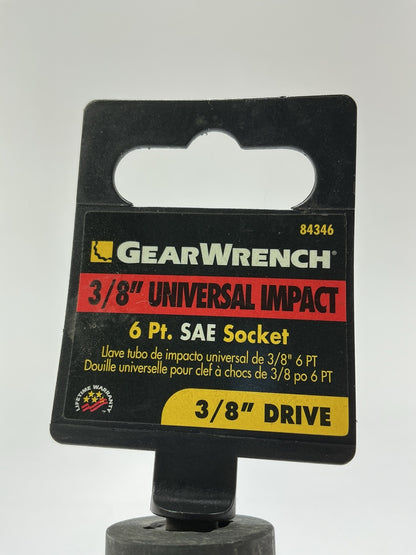 Gearwrench 84346 3/8'' 6-Point Universal Impact Socket