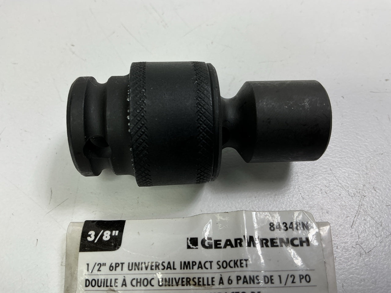 Gearwrench 84348N 3/8'' Drive Universal Impact Socket 1/2'' SAE 6pt Swivel
