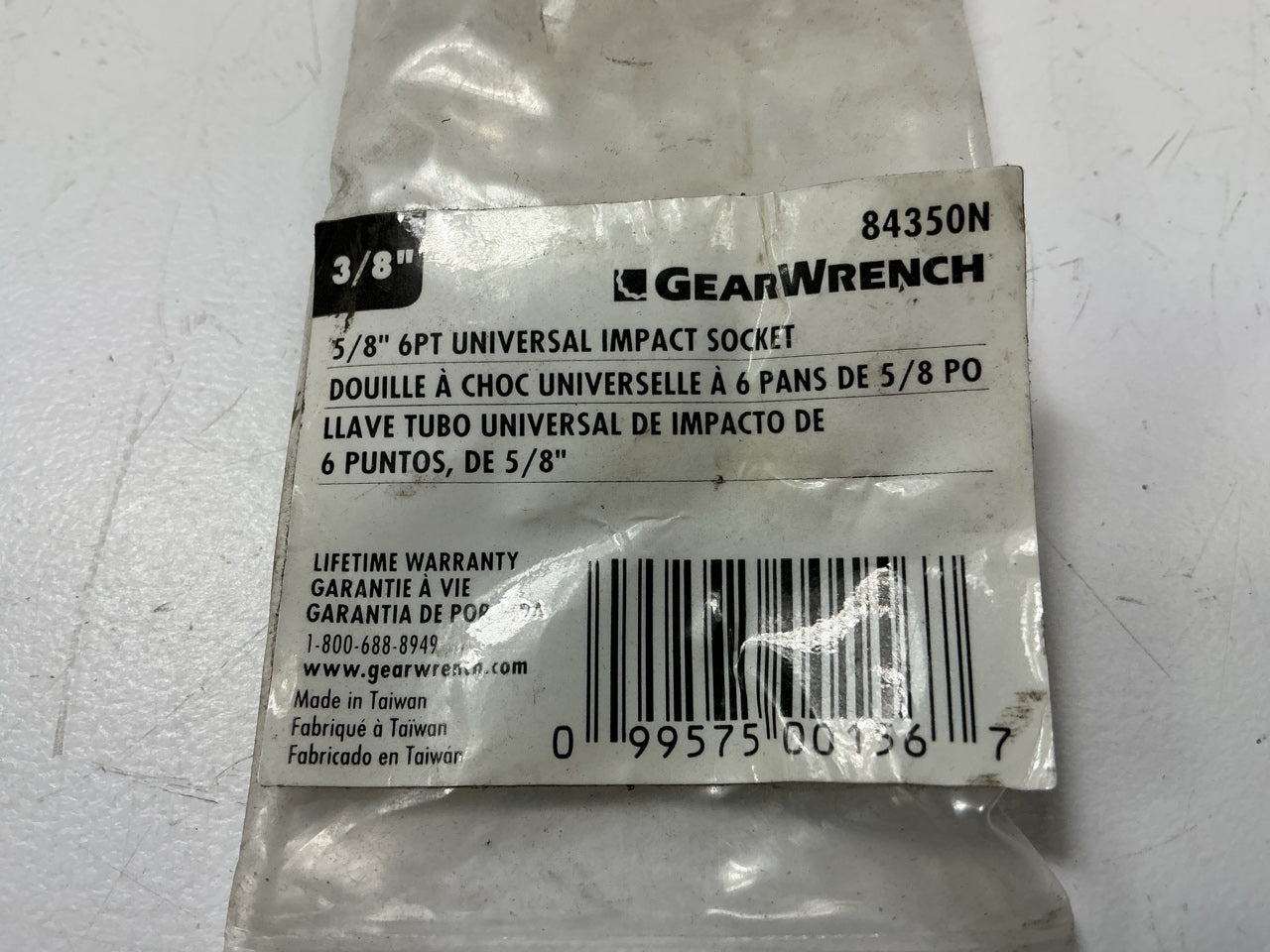 Gearwrench 84350N 5/8'' 6 Point Universal Impact Socket