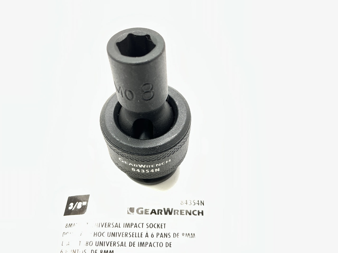 Gearwrench 84354N 3/8'' Drive Universal Impact Metric Socket 8mm