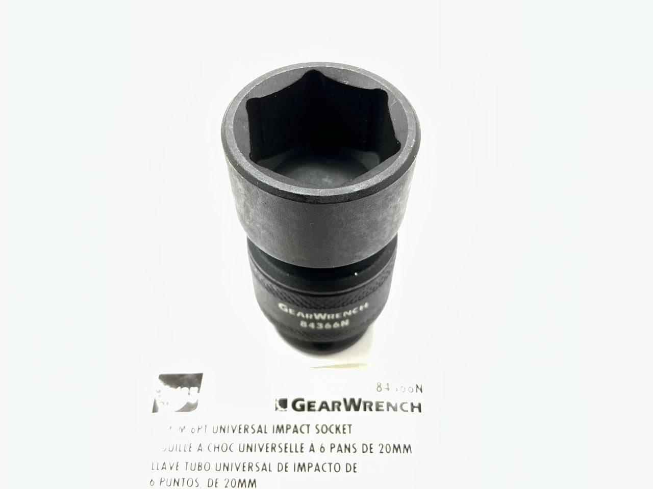 Gearwrench 84366N 3/8'' Drive 6 Point 20mm Universal Impact Socket