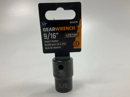 Gearwrench 84503N 1/2'' Drive 6 Point Standard Impact SAE Socket 9/16''