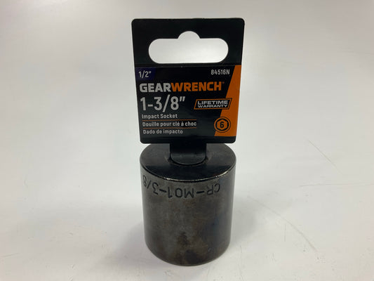 Gearwrench 84516N 1/2'' Drive 6 Point Standard Impact SAE Socket 1-3/8''