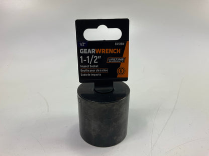 Gearwrench 84518N 1/2'' Drive 6 Point Standard Impact SAE Socket 1-1/2''